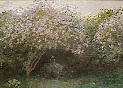 Lilacs, Grey Weather Claude Monet